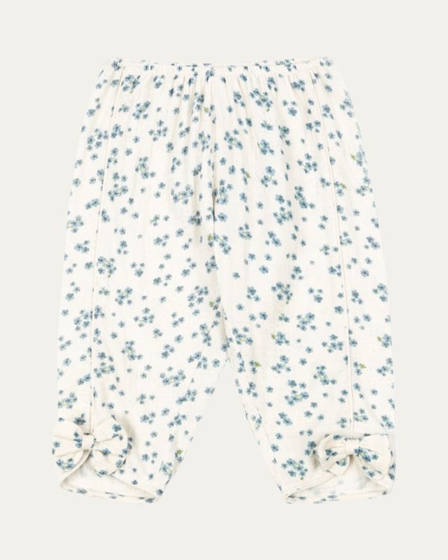Rosie H-W x Girl's Mioblu Floral Cotton Pants, Size 12M-6